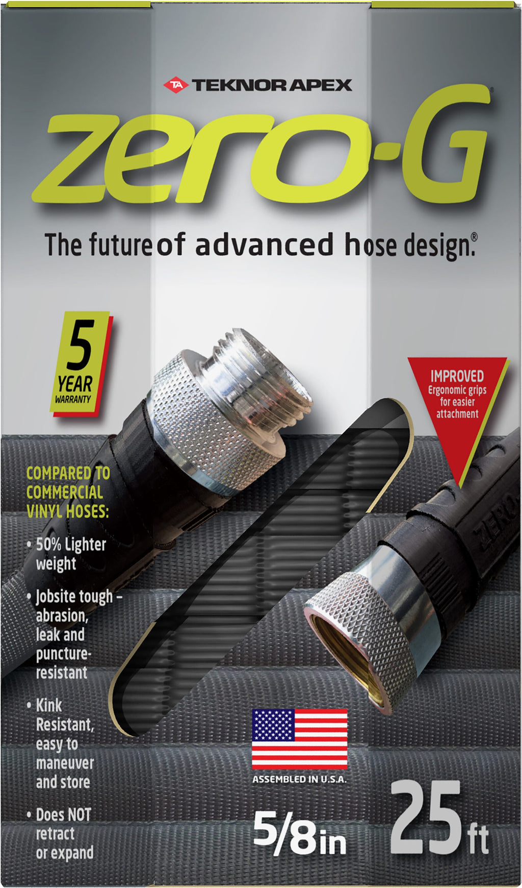Teknor Apex 5/8-In X 50-Ft Premium -Duty Kink Free Woven Gray Hose