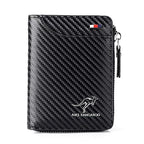 Mens RFID Blocking Leather Wallet Credit Card ID Holder Zipper Purse Waterproof