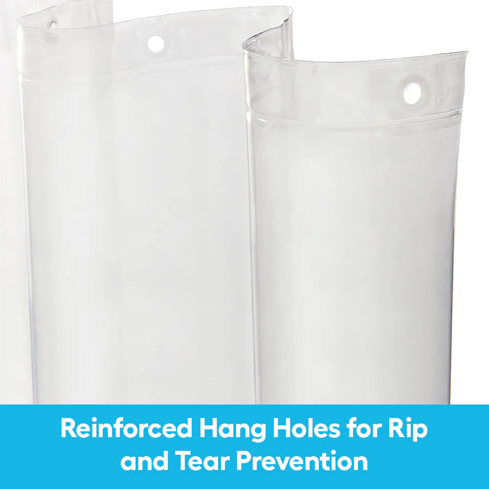 70-In W X 72-In L Clear Solid EVA/PEVA Shower Liner