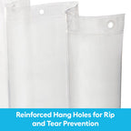 70-In W X 72-In L Clear Solid EVA/PEVA Shower Liner