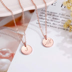 Stocking Stuffers - Disc Initial Necklaces for Girls Jewelry Gifts