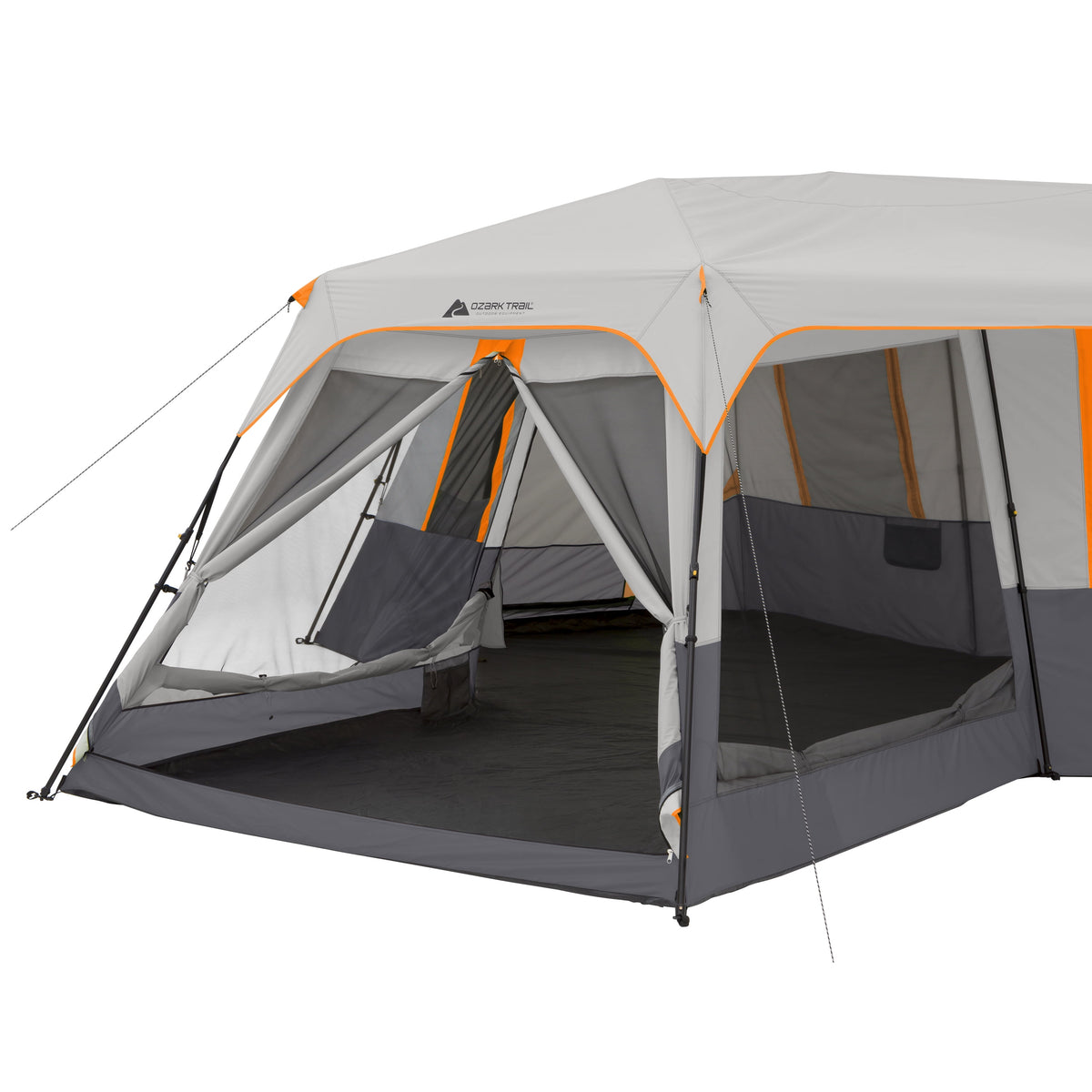 20 Ft X 18 Ft 12-Person 3-Room Instant Cabin Tent with Screen Room, 56.5 Lbs