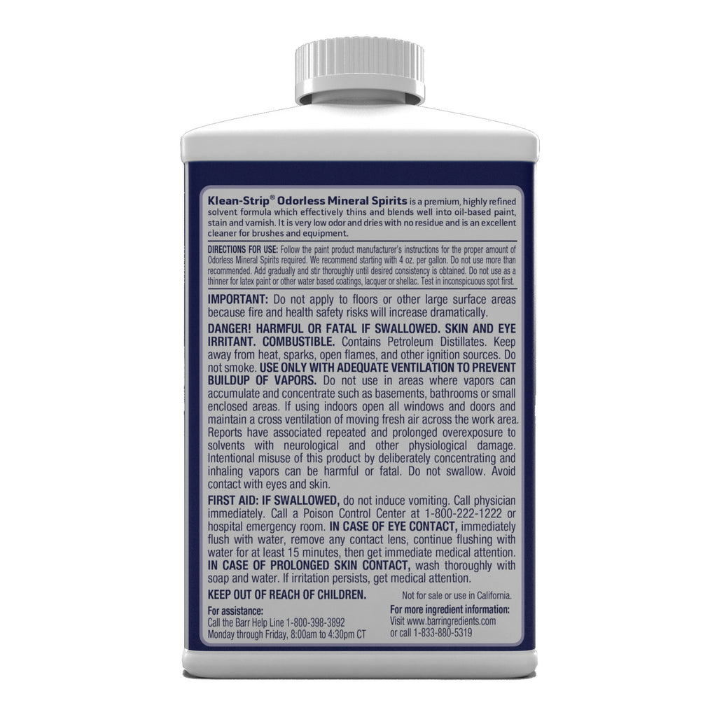 32 -Fl Oz Fast to Dissolve Odorless Mineral Spirits