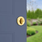 Security 660 Series Polished Brass Single Cylinder Deadbolt
