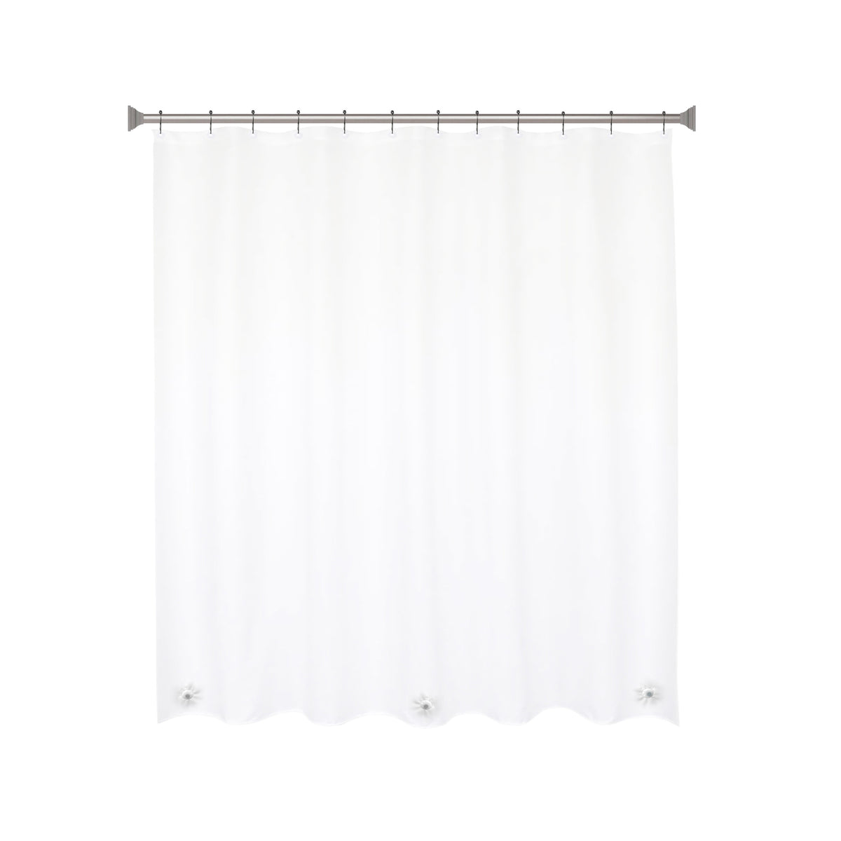 70-In W X 72-In L Clear Solid EVA/PEVA Shower Liner