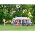 20 Ft X 18 Ft 12-Person 3-Room Instant Cabin Tent with Screen Room, 56.5 Lbs