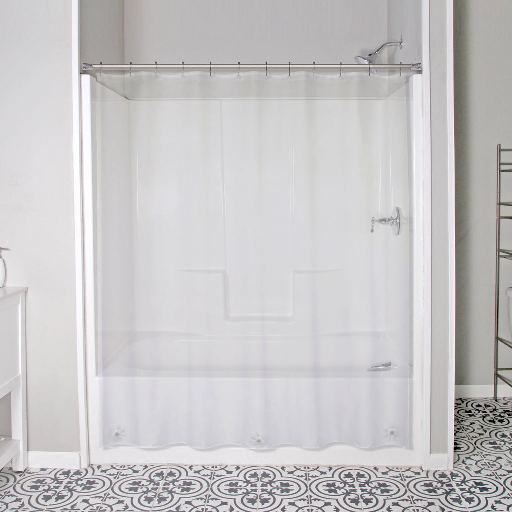 70-In W X 72-In L Clear Solid EVA/PEVA Shower Liner
