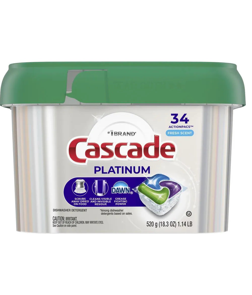 Platinum plus 34 -Count Fresh Scent Dishwasher Detergent
