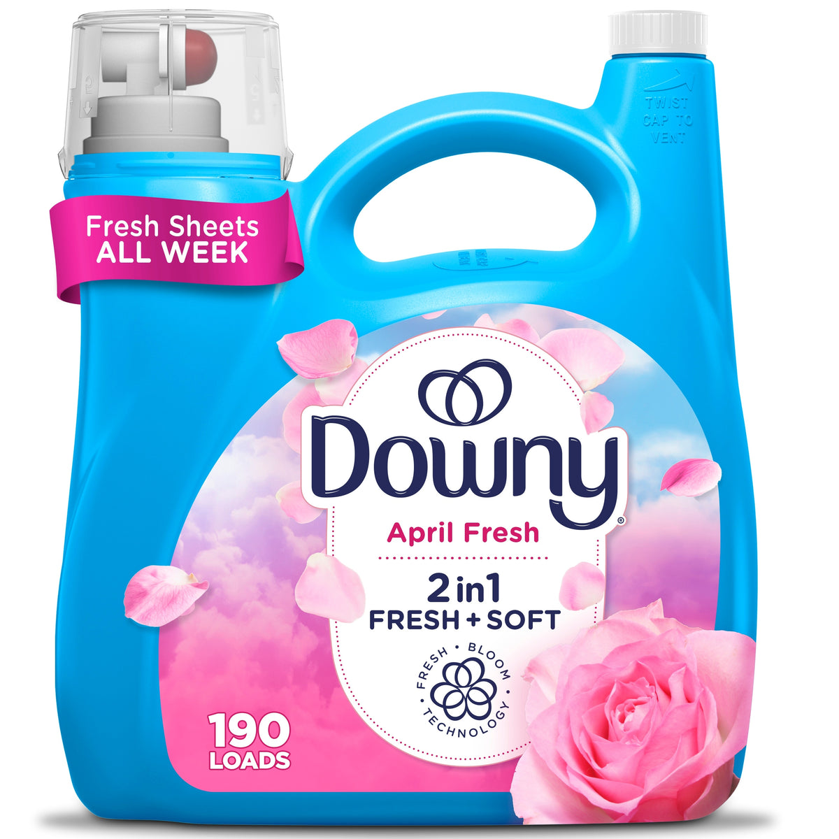 Ultra April Fresh Fabric Softener Liquid 190 Loads 140 -Fl Oz
