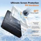 Entronix Clear Screen Protector Compatible with Galaxy A02 - 3-Piece Combo