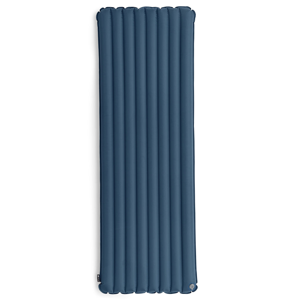 Adult Inflatable Camp Sleeping Pad, Blue, 78 in X 25 in X 3.5 In