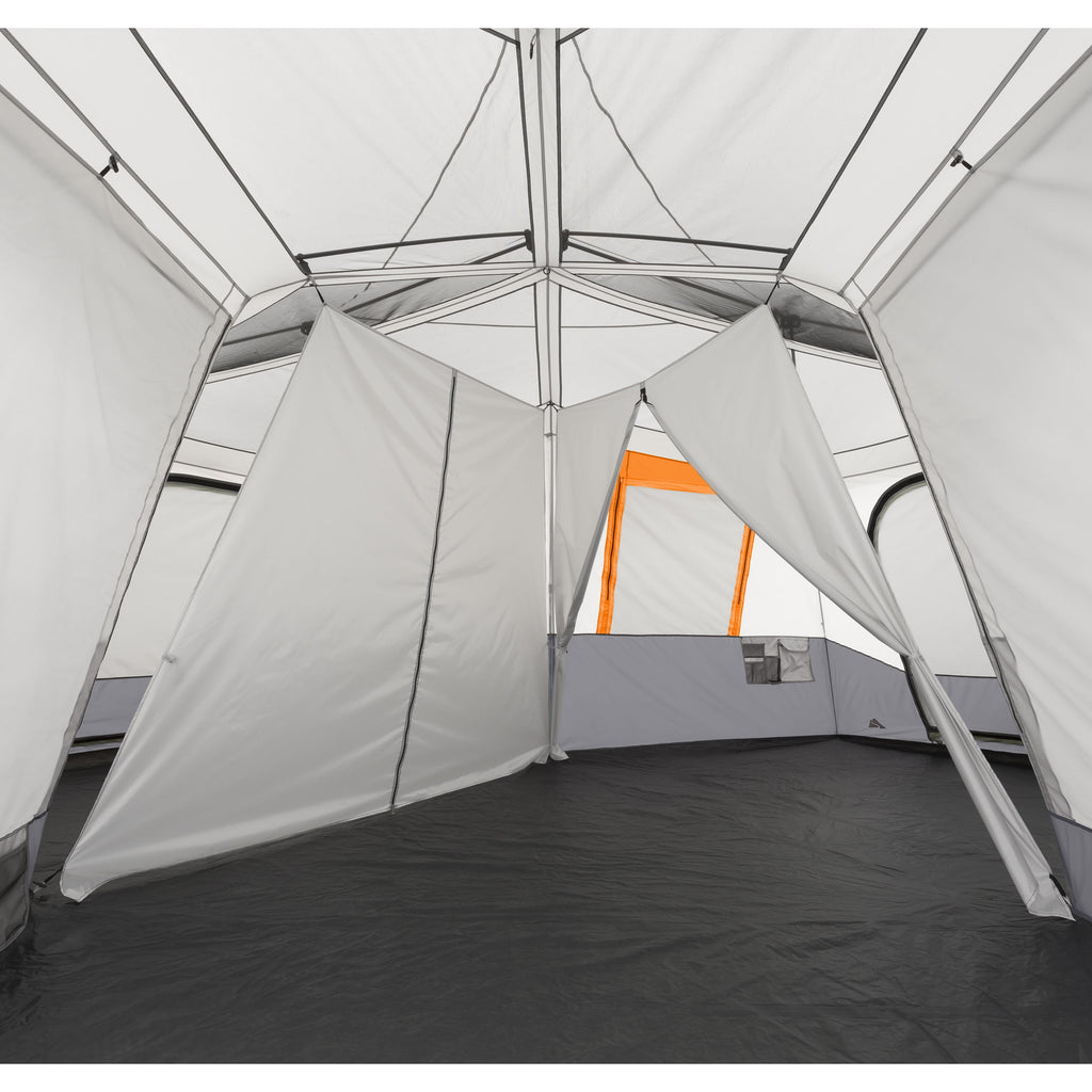 20 Ft X 18 Ft 12-Person 3-Room Instant Cabin Tent with Screen Room, 56.5 Lbs