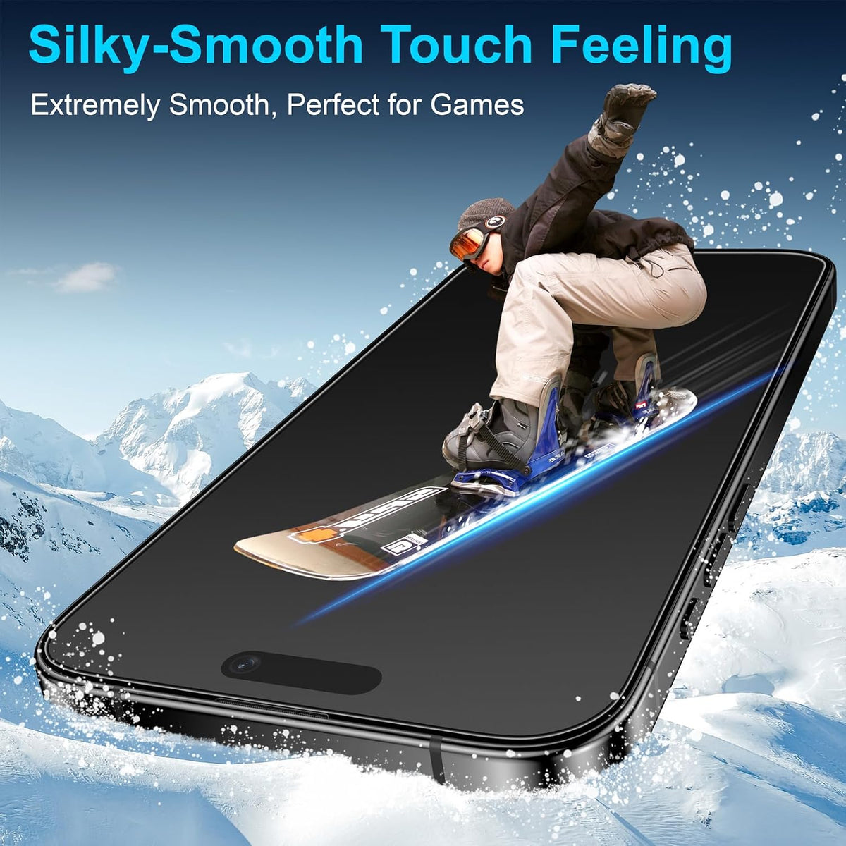 2 Pack Matte Glass Screen Protector for Iphone 17 Pro/Iphone 16 Pro/Iphone 17 6.3-Inch [Auto Fit Box Dust-Free] Full Coverage Anti-Glare & Anti-Fingerprint Tempered Glass, Smooth as Silk