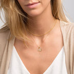 Stocking Stuffers - Heart Initial Necklaces for Women Jewelry Gift