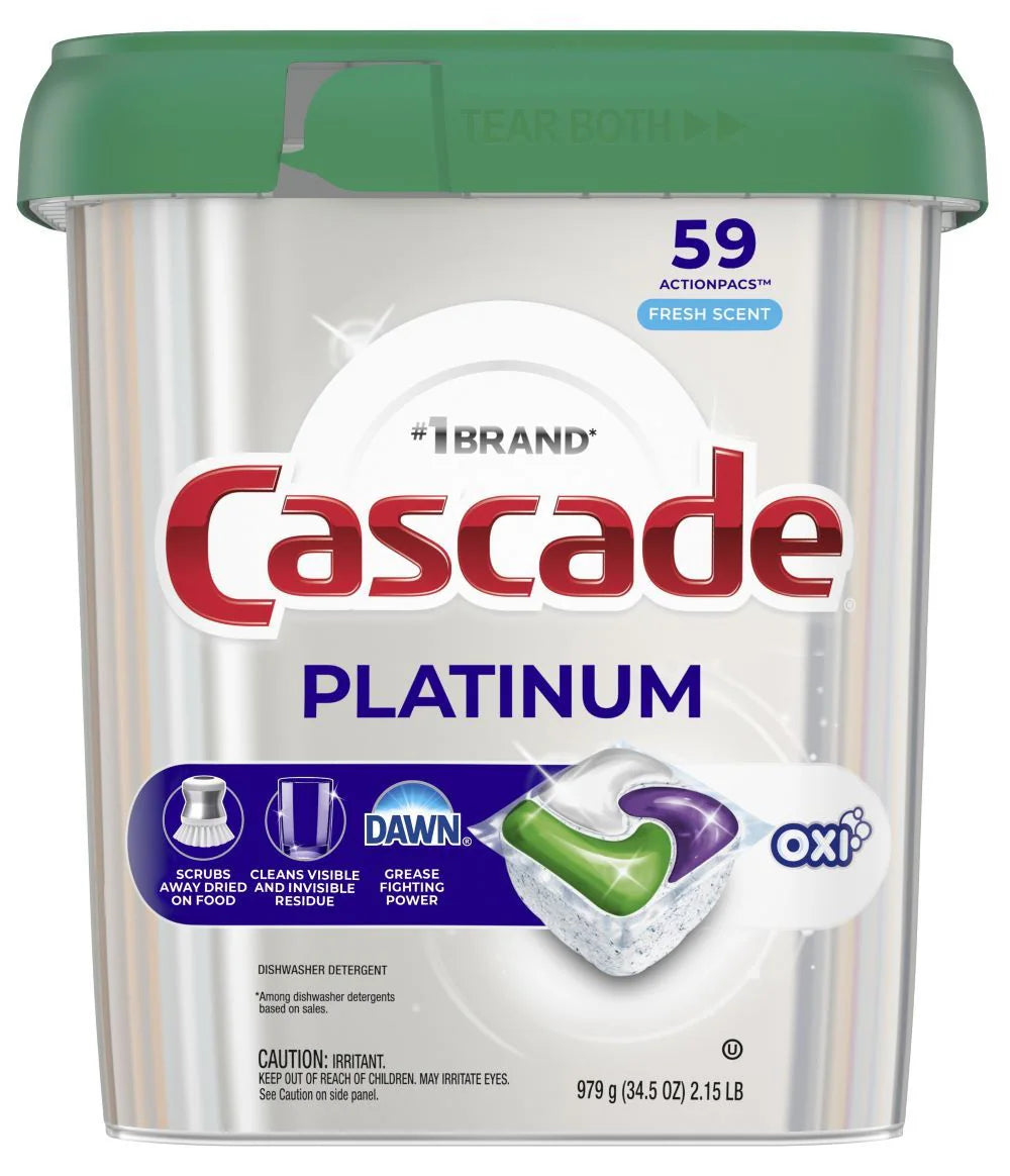 Platinum plus 34 -Count Fresh Scent Dishwasher Detergent